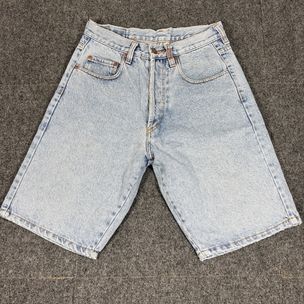Vintage Y2K Pepe Jeans London Denim Shorts Mens Fits Sz 28 Light Wash 10" Jorts